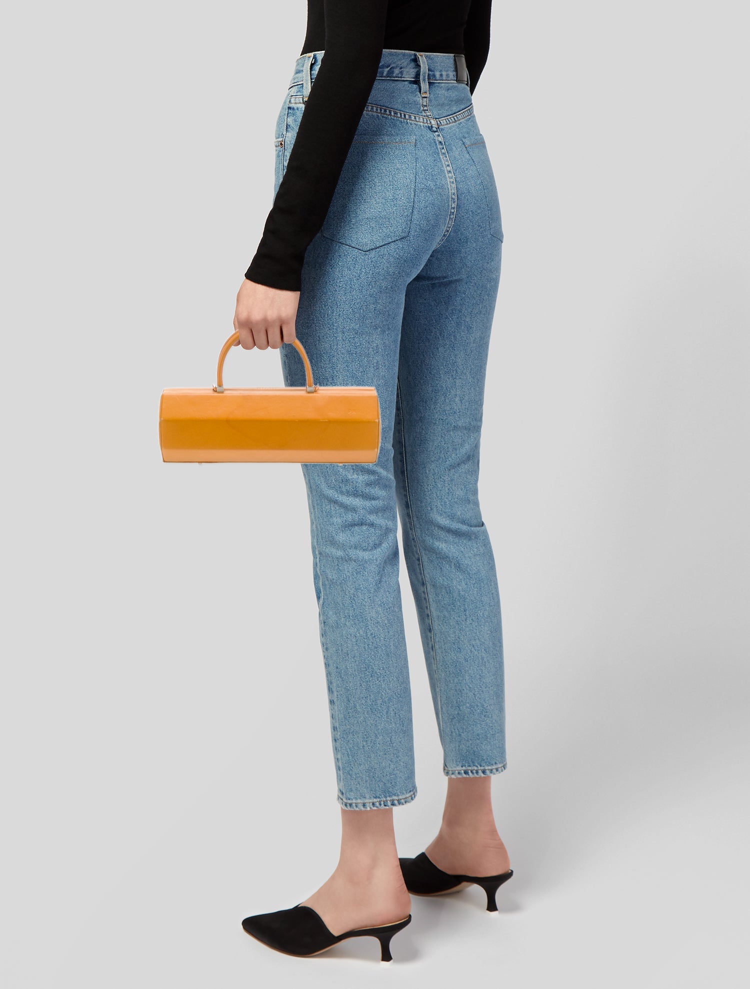 Nita Suri Leather Top Handle Bag