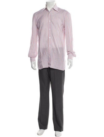 Eduardo Borelli Striped Long Sleeve Dress Shirt