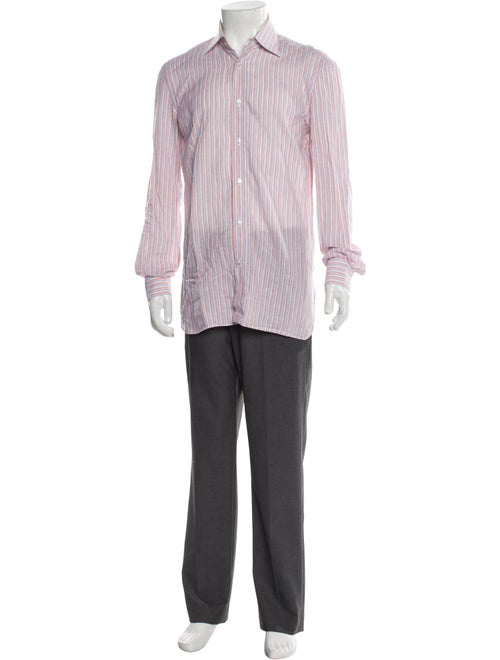 Eduardo Borelli Striped Long Sleeve Dress Shirt