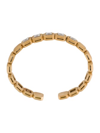 Nikos Koulis 18K 1.20ctw Diamond Cuff Bracelet