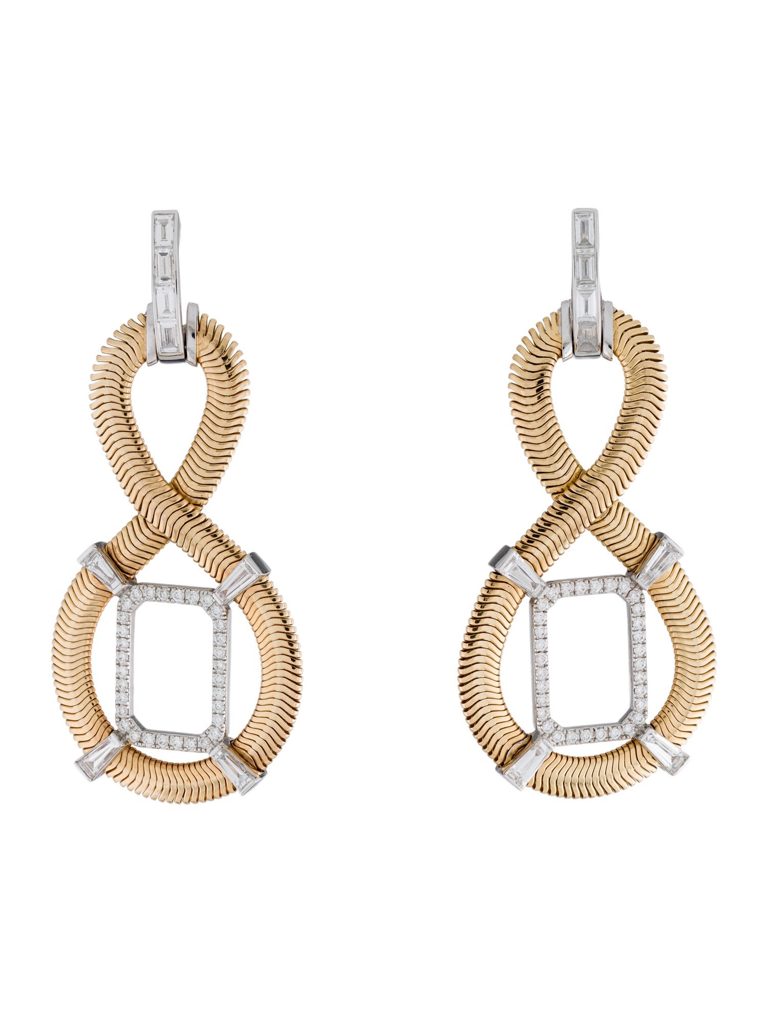 Nikos Koulis 18K Diamond Feelings Drop Earrings