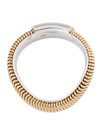 Nikos Koulis 18K Two-Tone Feelings Medium Band Ring