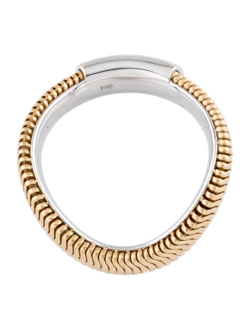 Nikos Koulis 18K Two-Tone Feelings Medium Band Ring