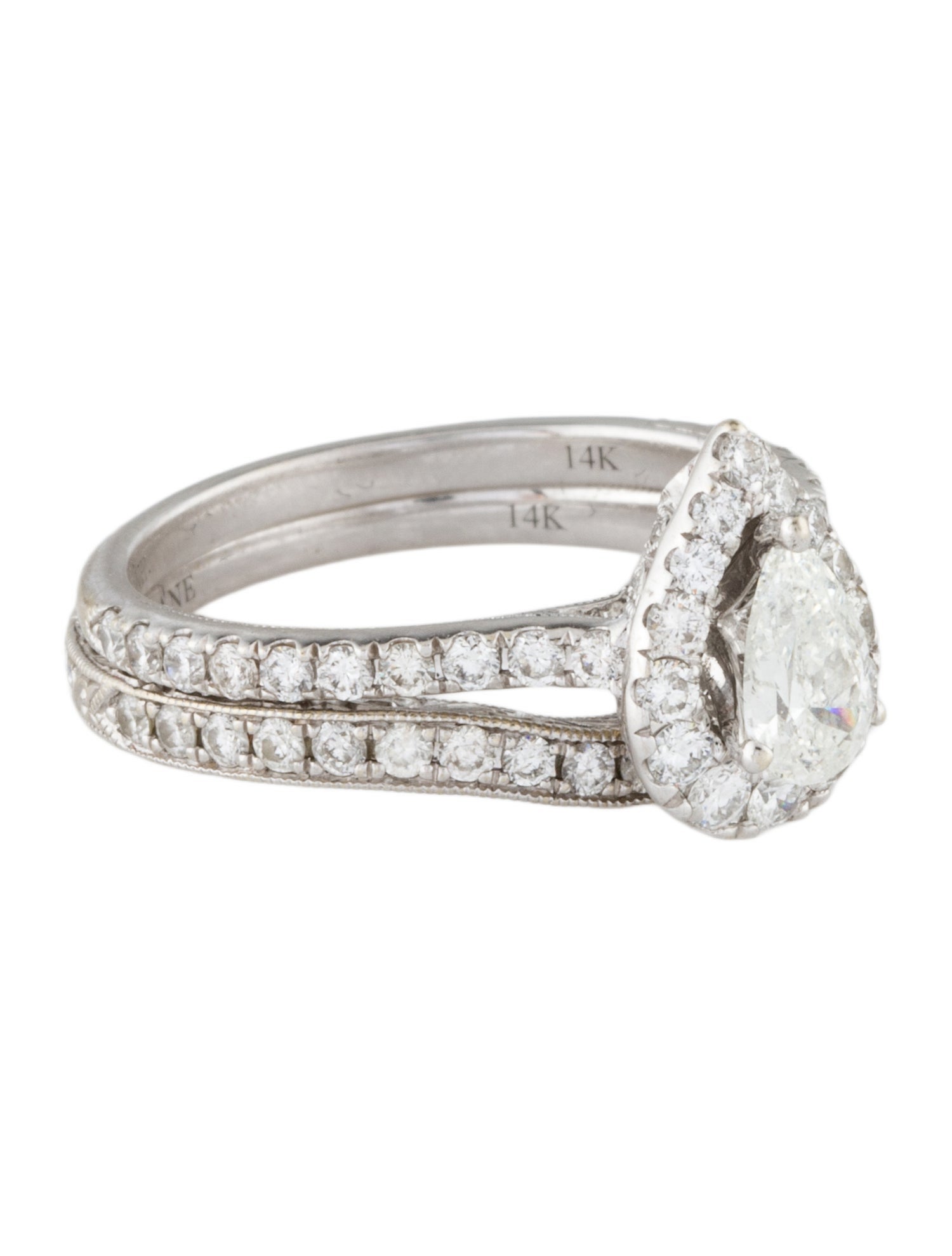 Neil Lane 14K 1.36ctw Diamond Bridal Wedding Set