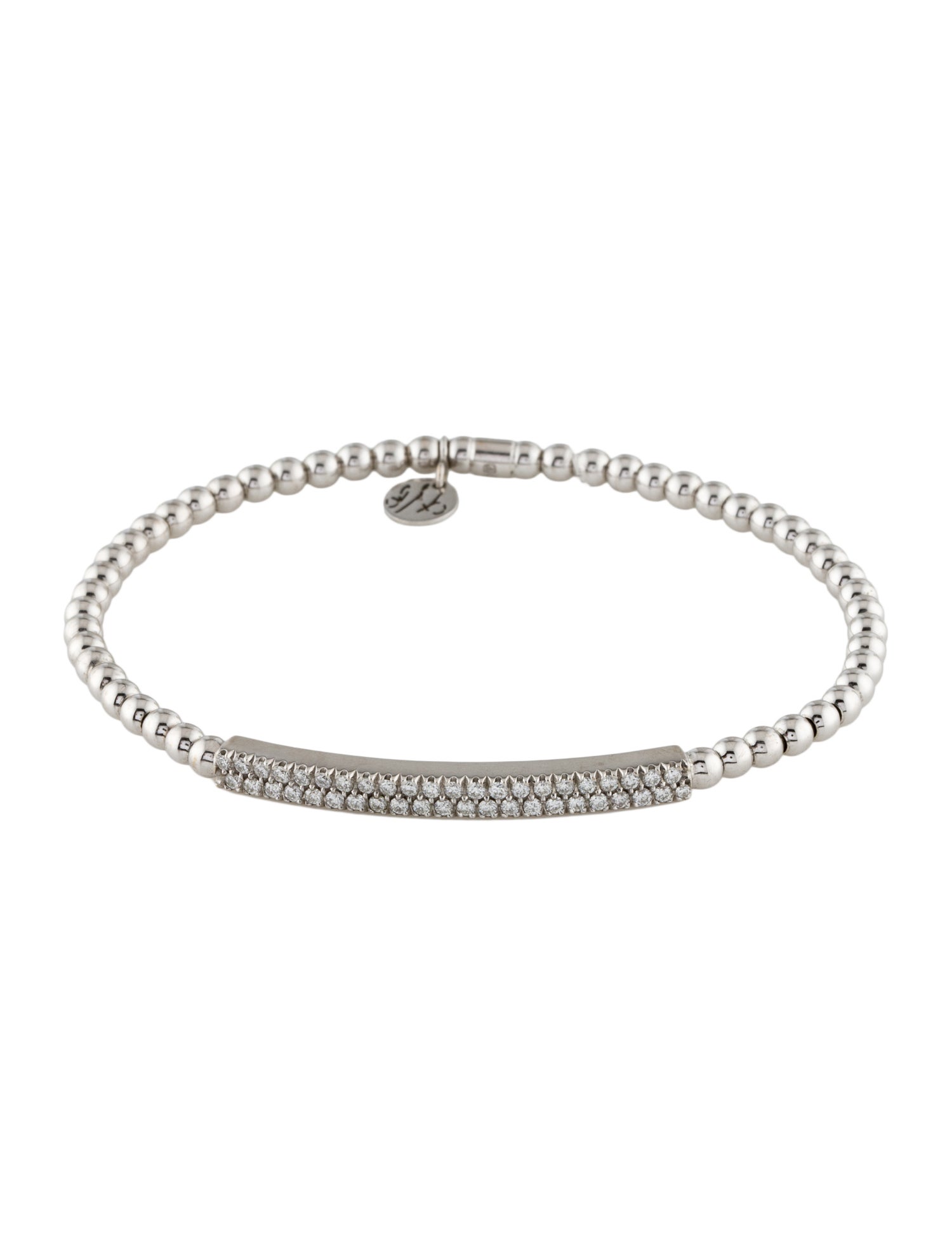 Hulchi Belluni 18K Diamond Tresore Stretch Bracelet