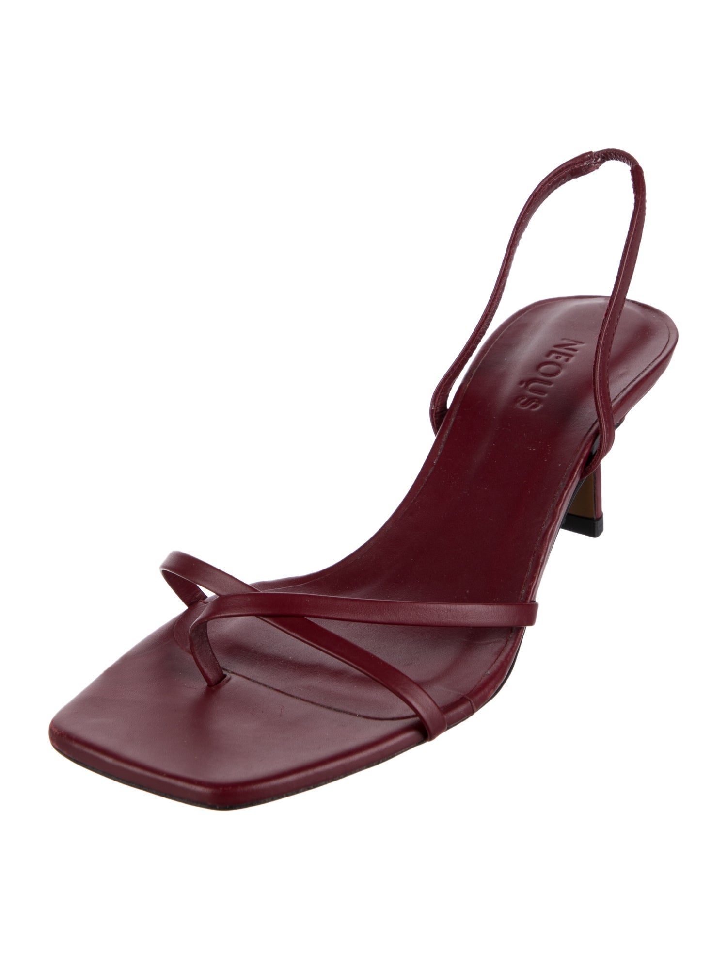 Neous Leather Slingback Sandals