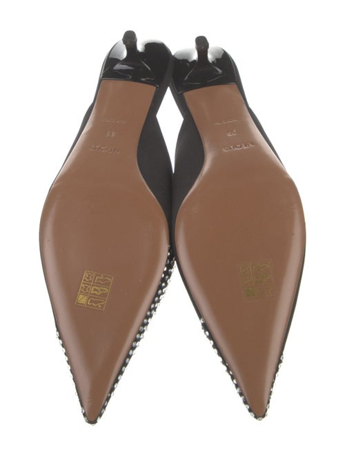 Neous Satin Crystal Embellishments Mules