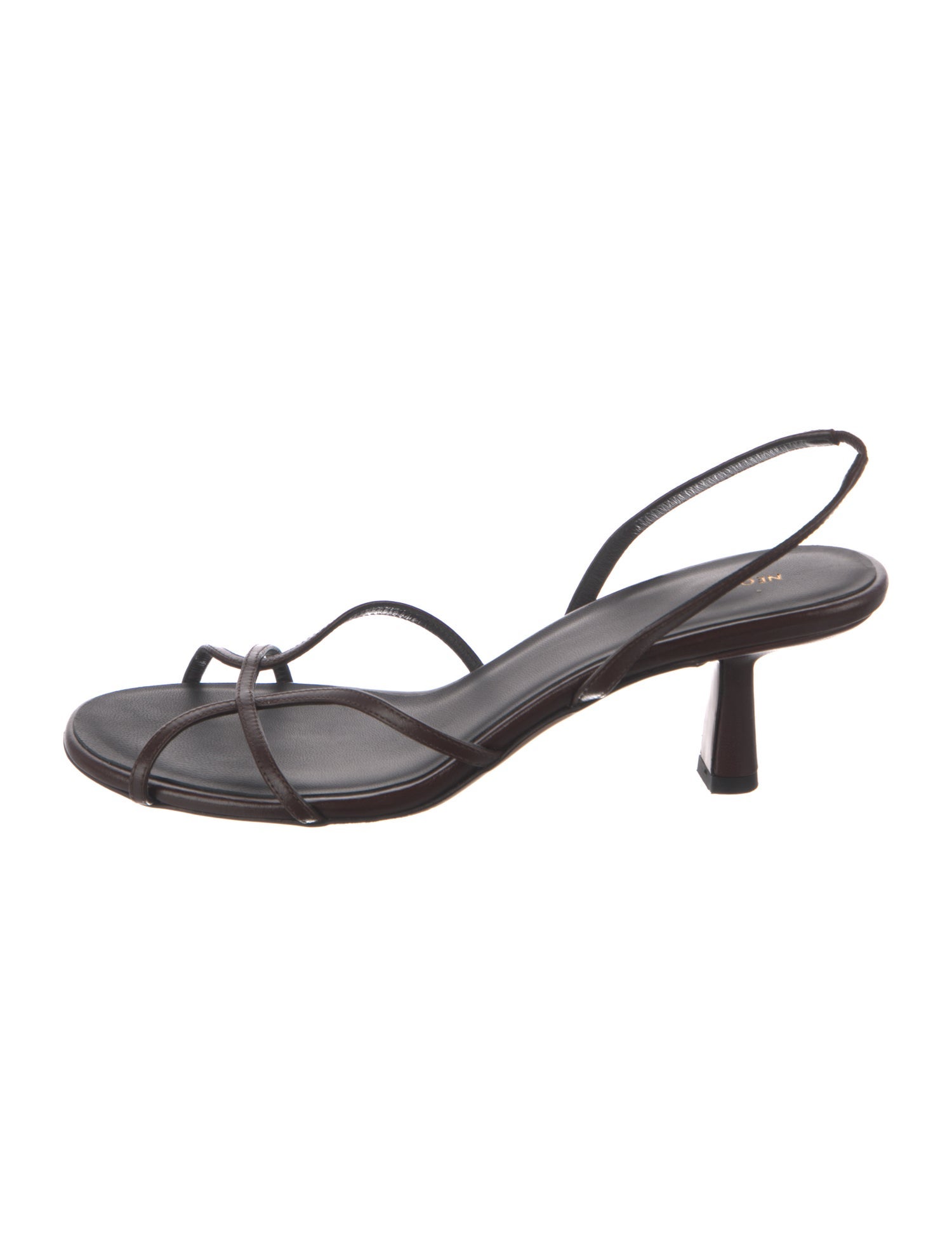 Neous Leather Slingback Sandals