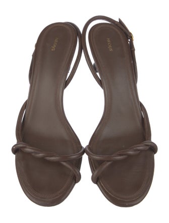 Neous Leather Slingback Sandals