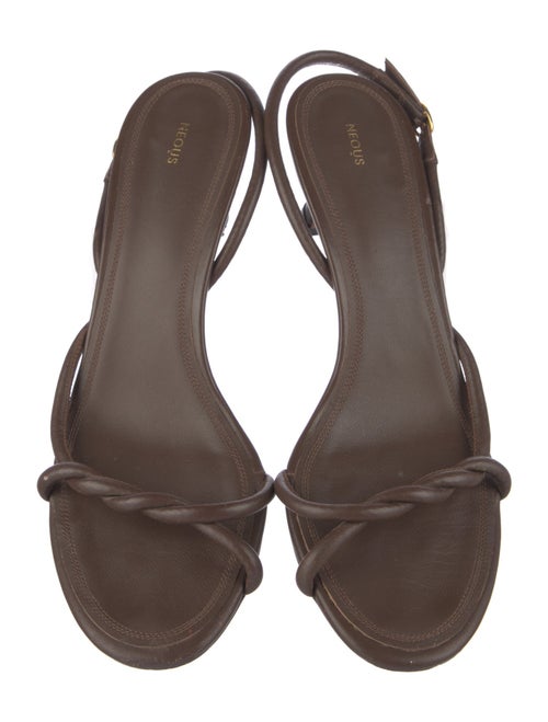 Neous Leather Slingback Sandals
