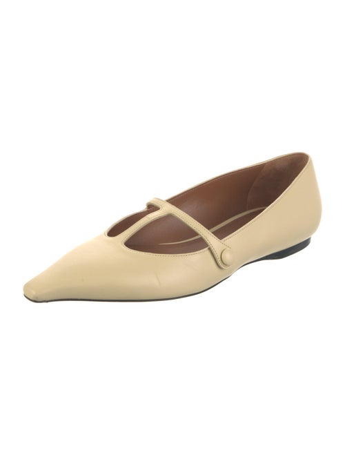 Neous Leather Cutout Accent Mary Jane Flats