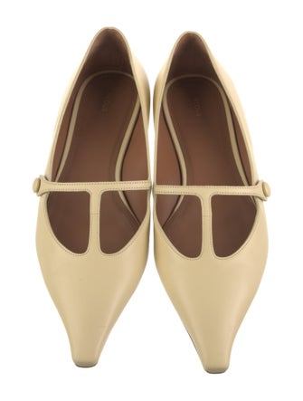 Neous Leather Cutout Accent Mary Jane Flats