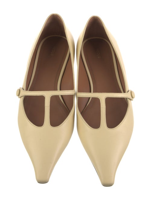 Neous Leather Cutout Accent Mary Jane Flats