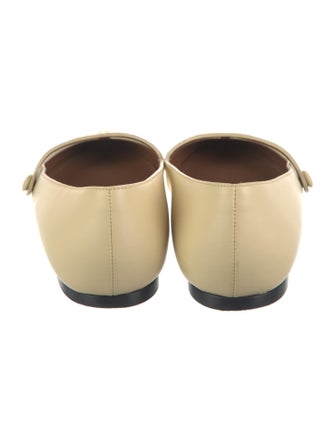 Neous Leather Cutout Accent Mary Jane Flats