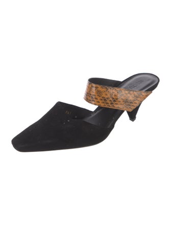 Neous Suede Animal Print Mules