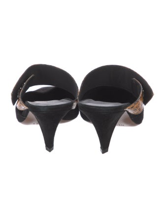 Neous Suede Animal Print Mules