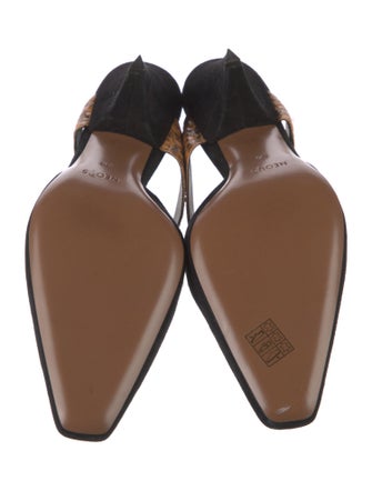 Neous Suede Animal Print Mules