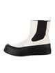 Neous Leather Colorblock Pattern Chelsea Boots