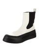 Neous Leather Colorblock Pattern Chelsea Boots
