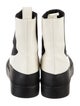 Neous Leather Colorblock Pattern Chelsea Boots