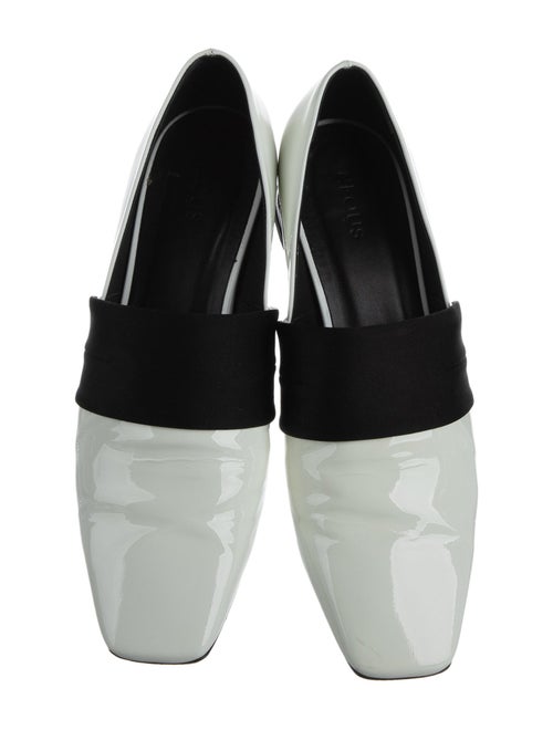 Neous Patent Leather Colorblock Pattern Mules