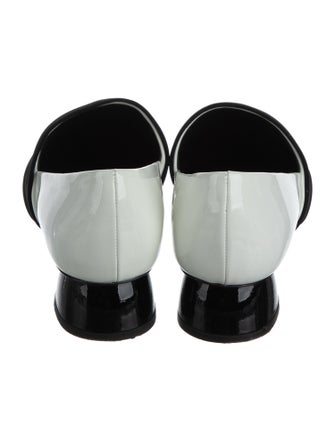 Neous Patent Leather Colorblock Pattern Mules