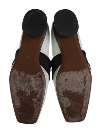 Neous Patent Leather Colorblock Pattern Mules