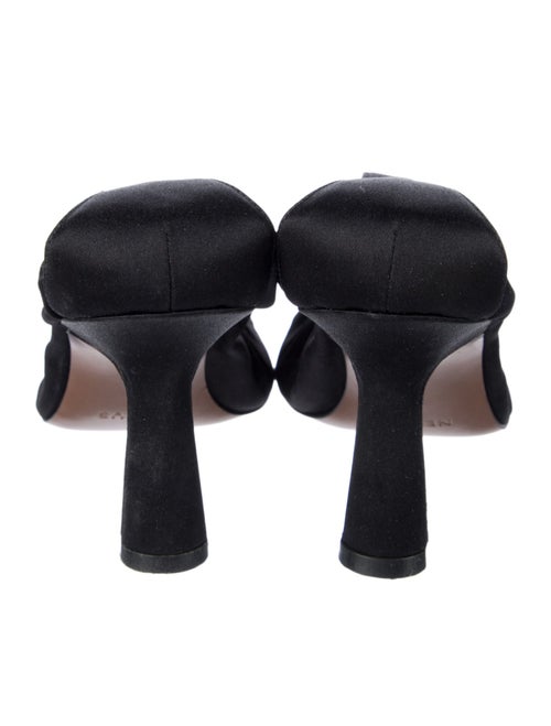 Neous Satin Ruffle Embellishment Mules