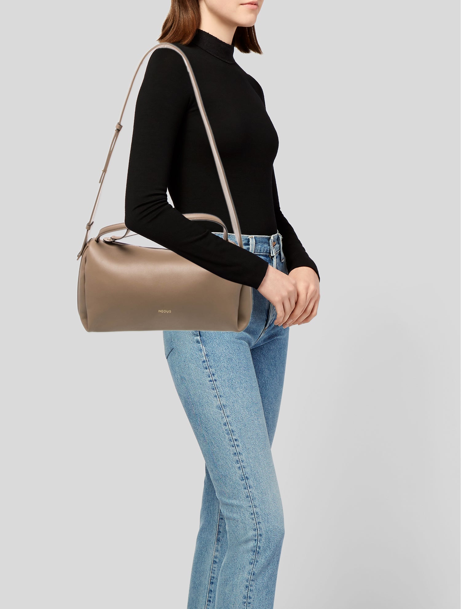 Neous Leather Top Handle Bag