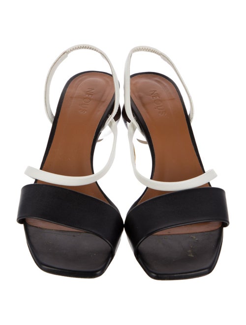 Neous Leather Slingback Sandals