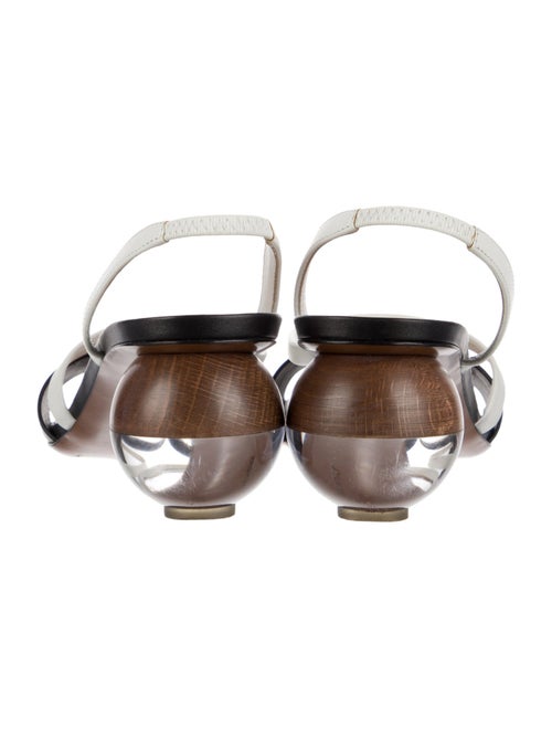 Neous Leather Slingback Sandals