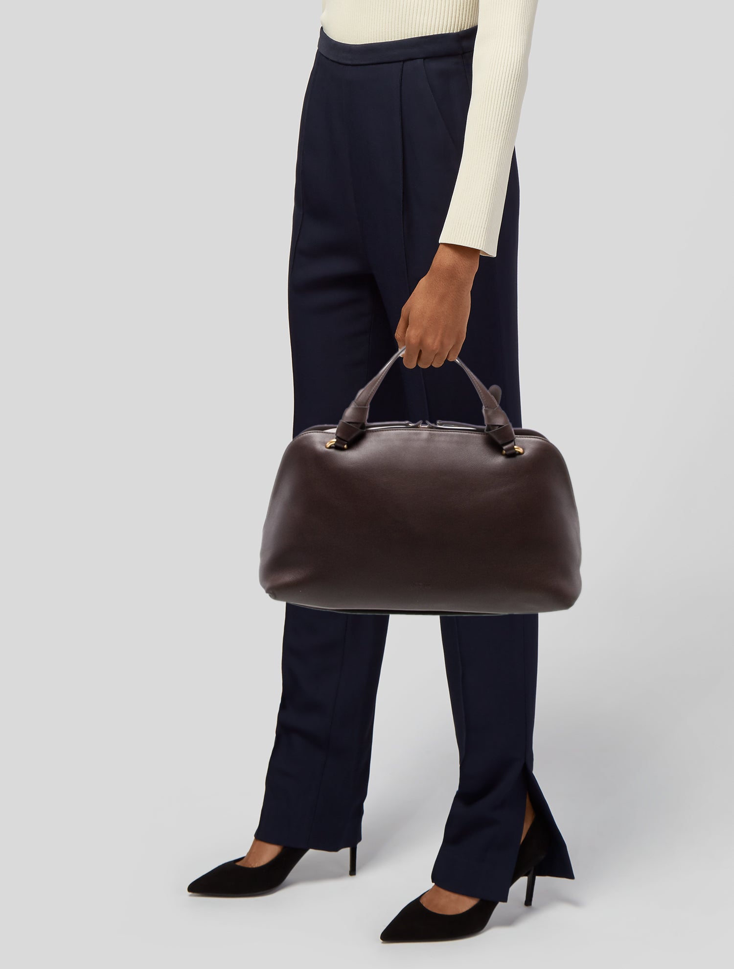 Neous Leather Top Handle Bag