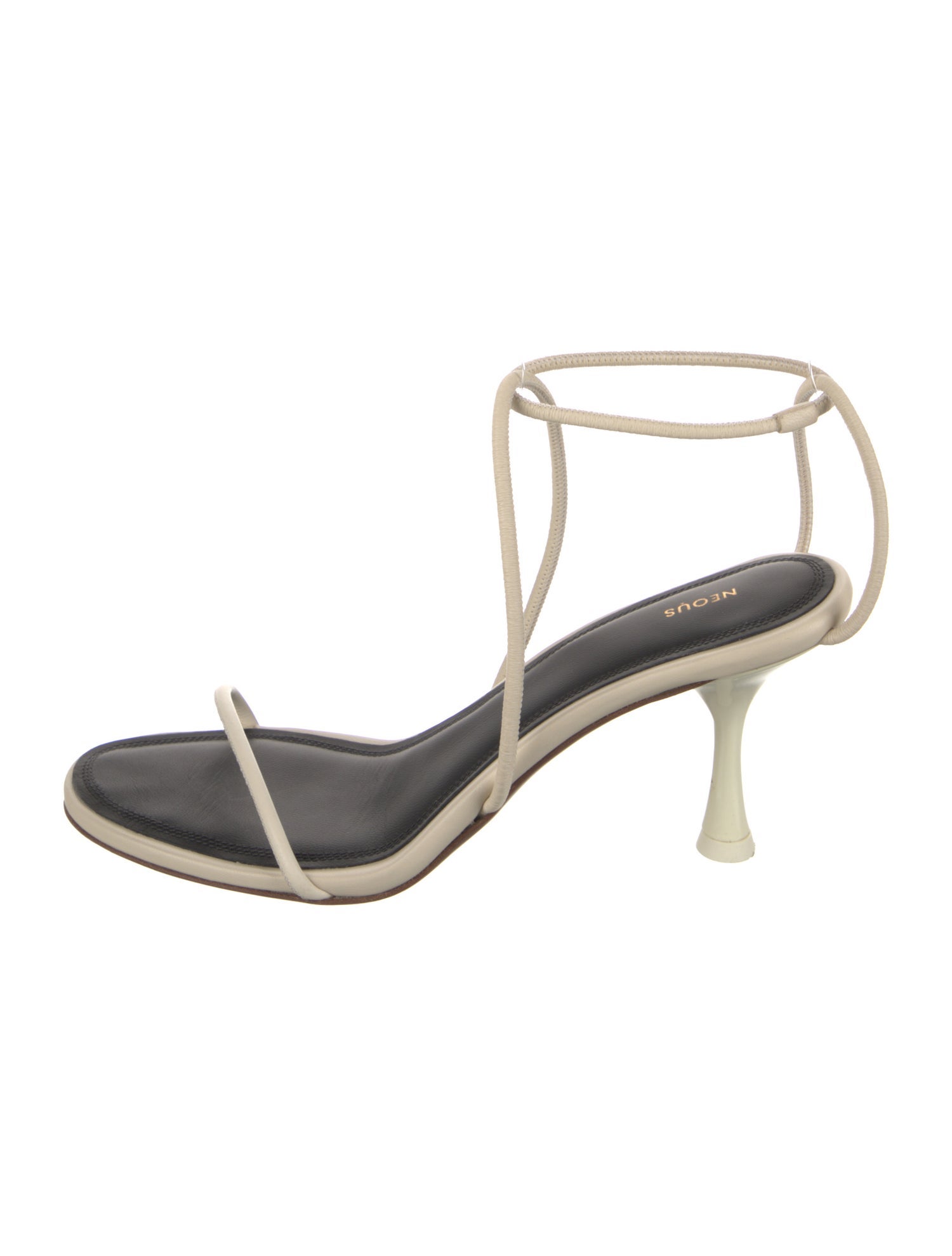 Neous Leather T-Strap Sandals