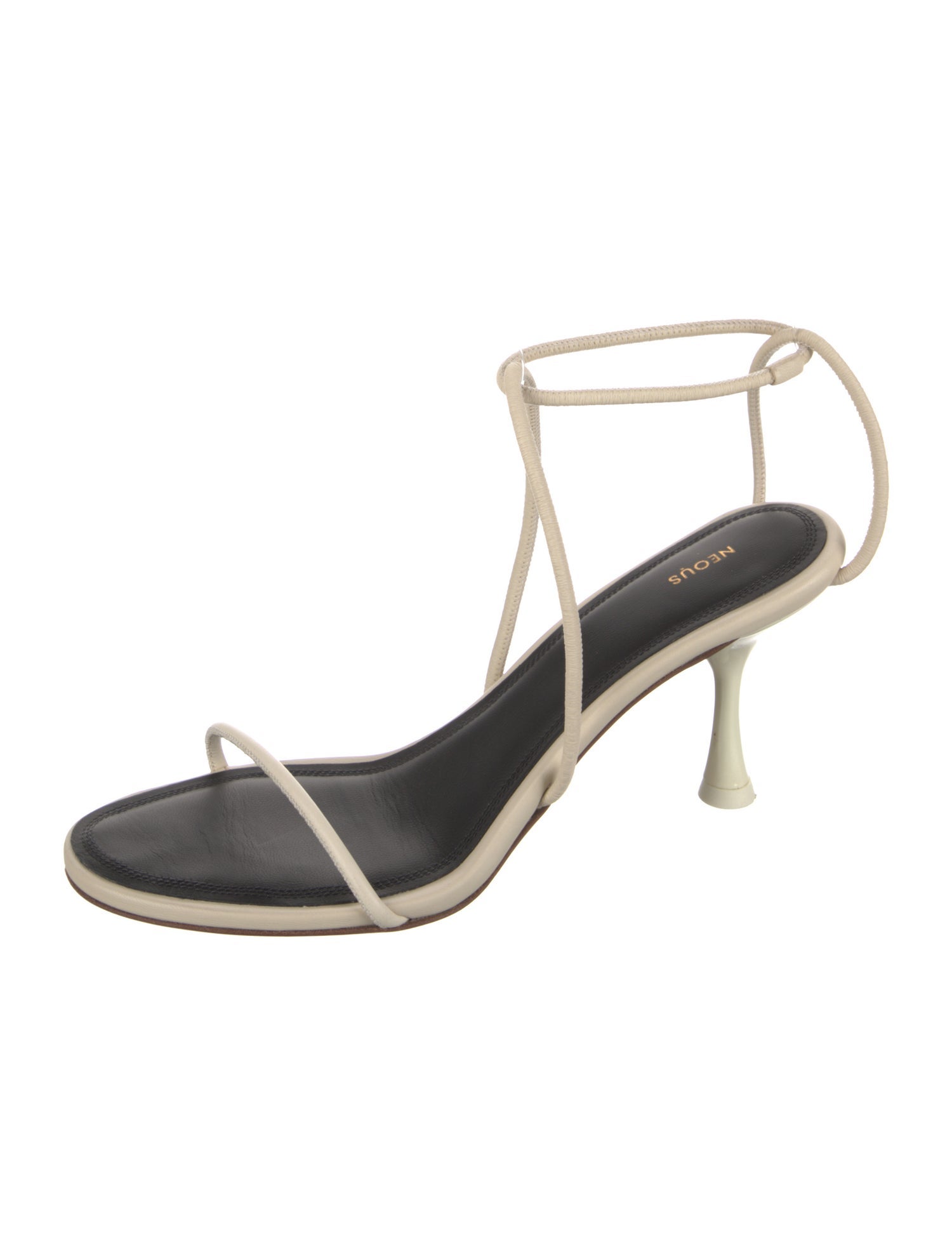 Neous Leather T-Strap Sandals