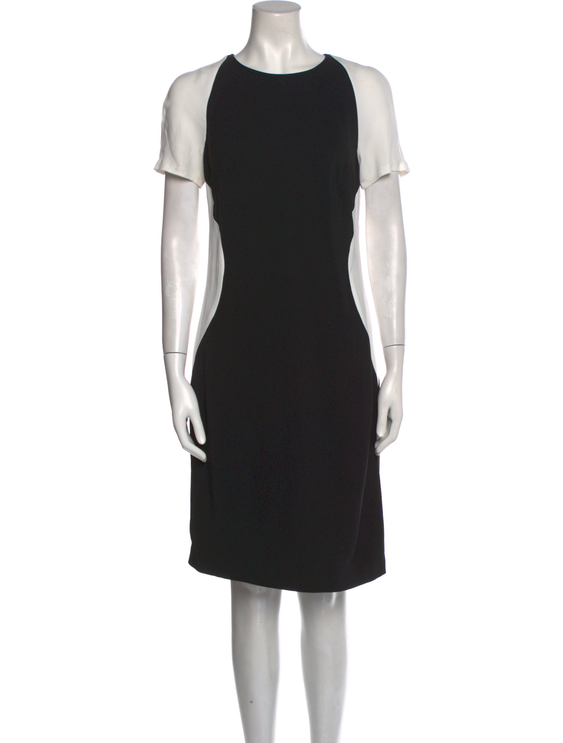 NK32 Naeem Khan Crew Neck Knee-Length Dress