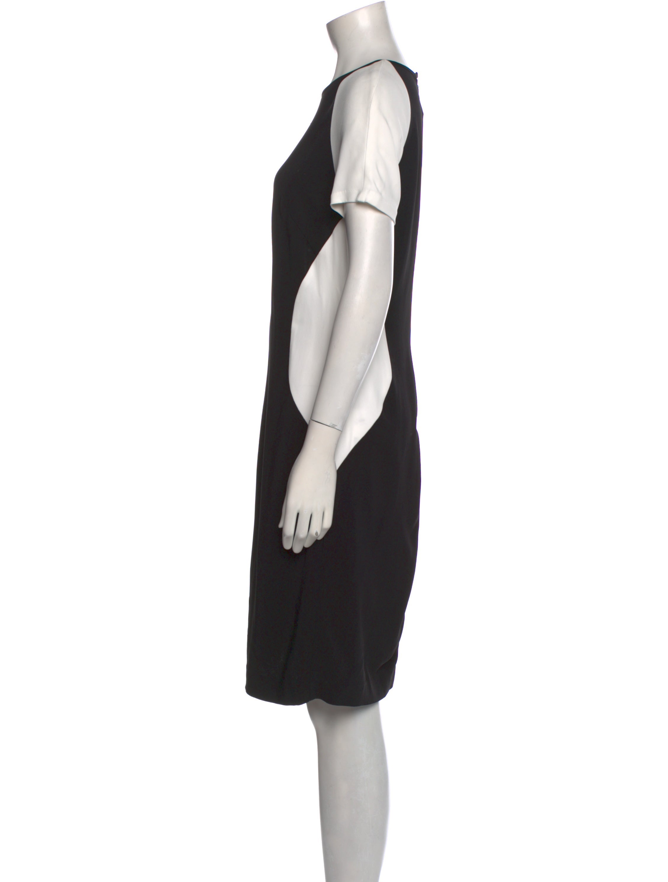 NK32 Naeem Khan Crew Neck Knee-Length Dress