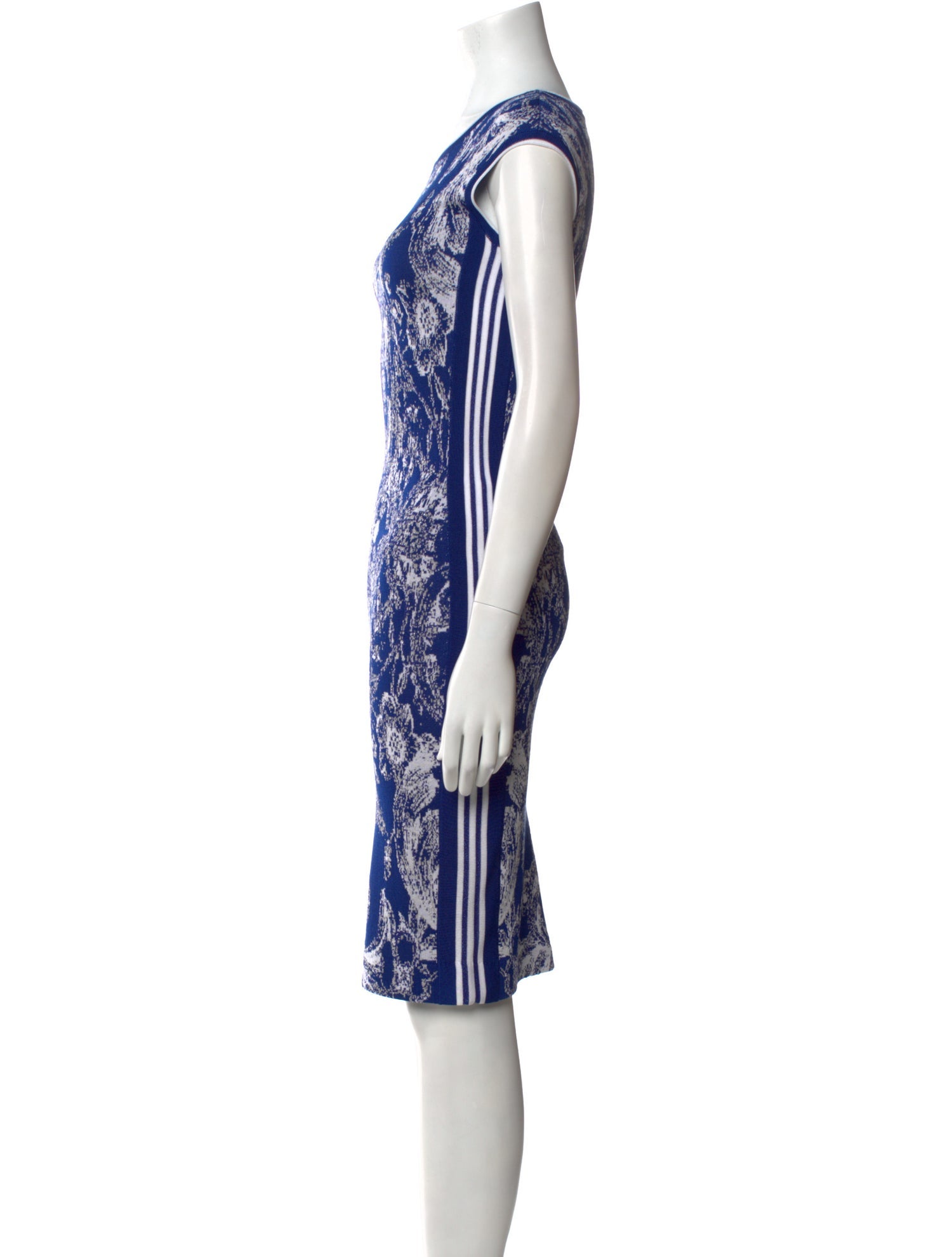 NK32 Naeem Khan Printed Midi Length Dress w/ Tags