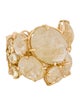 Nanis 18K Rutilated Quartz & Citrine Band RIng