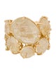 Nanis 18K Rutilated Quartz & Citrine Band RIng