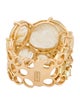 Nanis 18K Rutilated Quartz & Citrine Band RIng