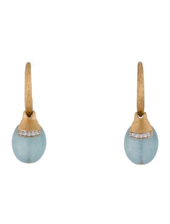 Nanis 18K Aquamarine & Diamond Azure Small Drop Earrings