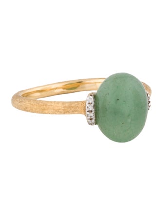 Nanis 18K Aventurine & Diamonds Amazonia Ring