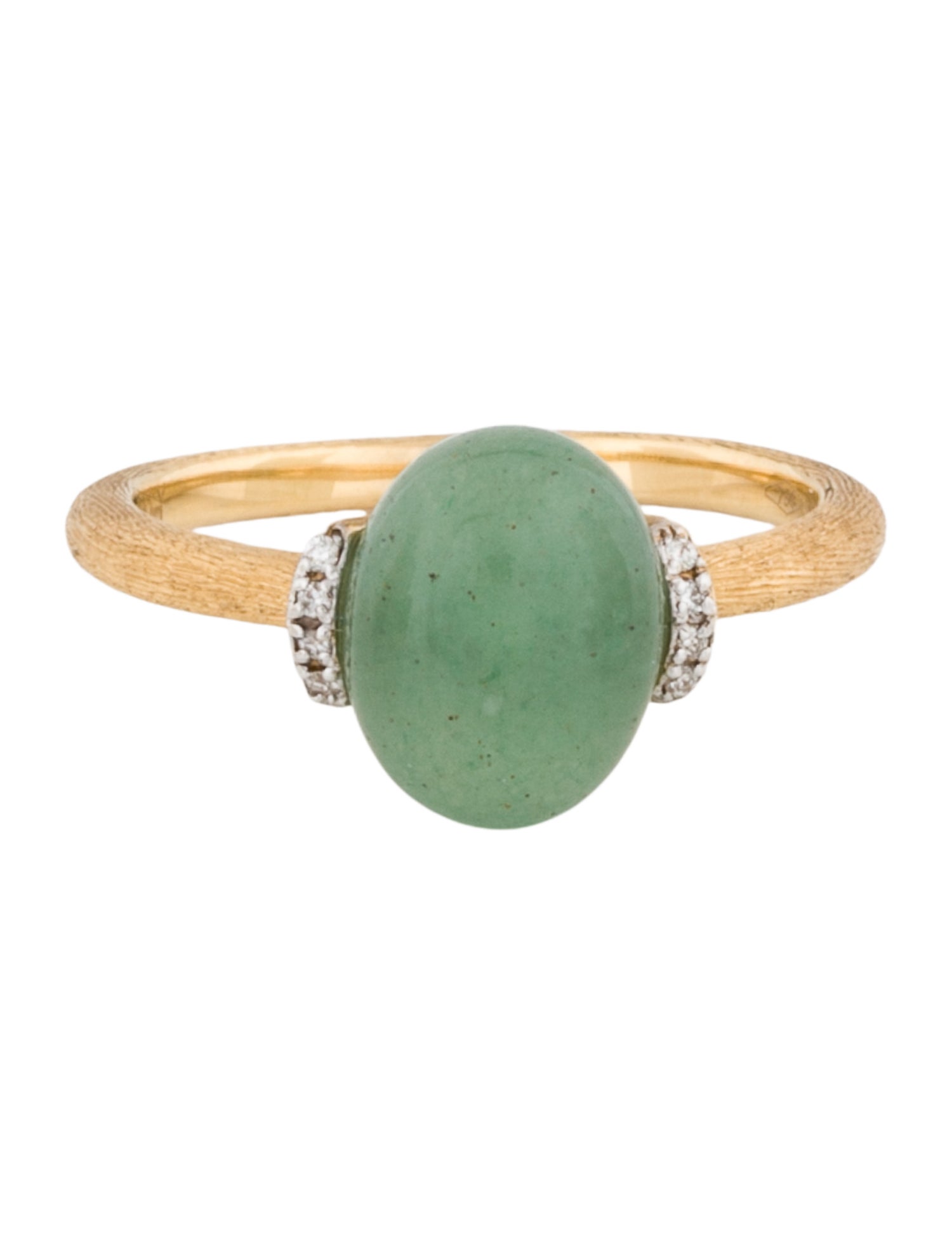 Nanis 18K Aventurine & Diamonds Amazonia Ring