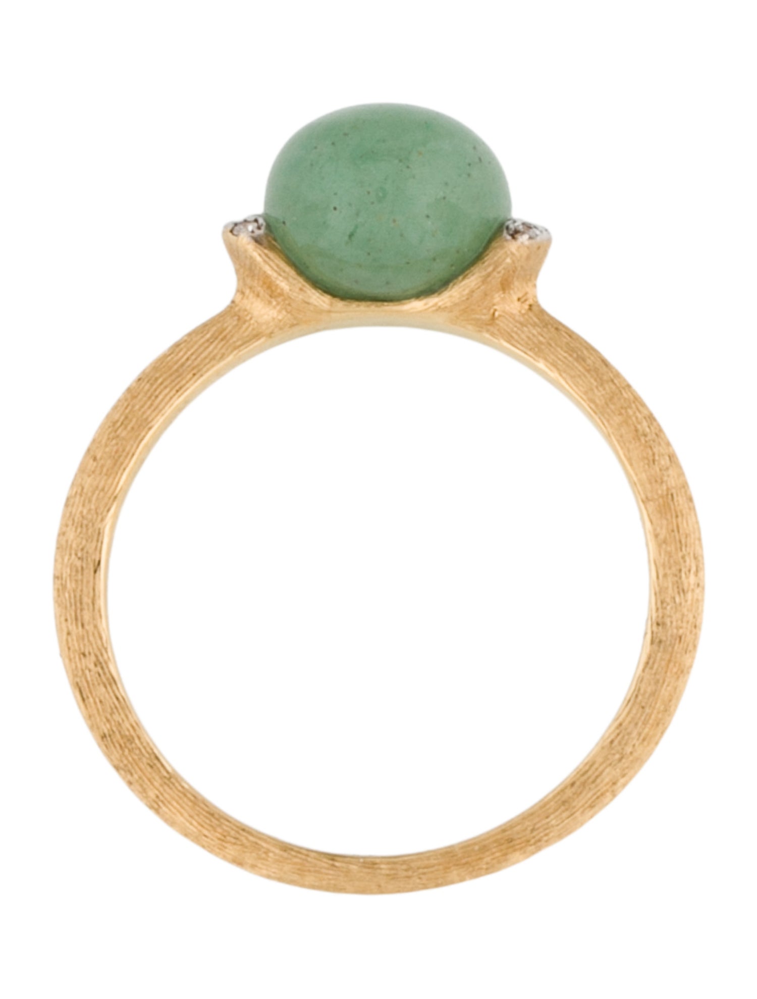 Nanis 18K Aventurine & Diamonds Amazonia Ring