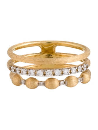 Nanis 18K Diamond Elite Triple Row Band