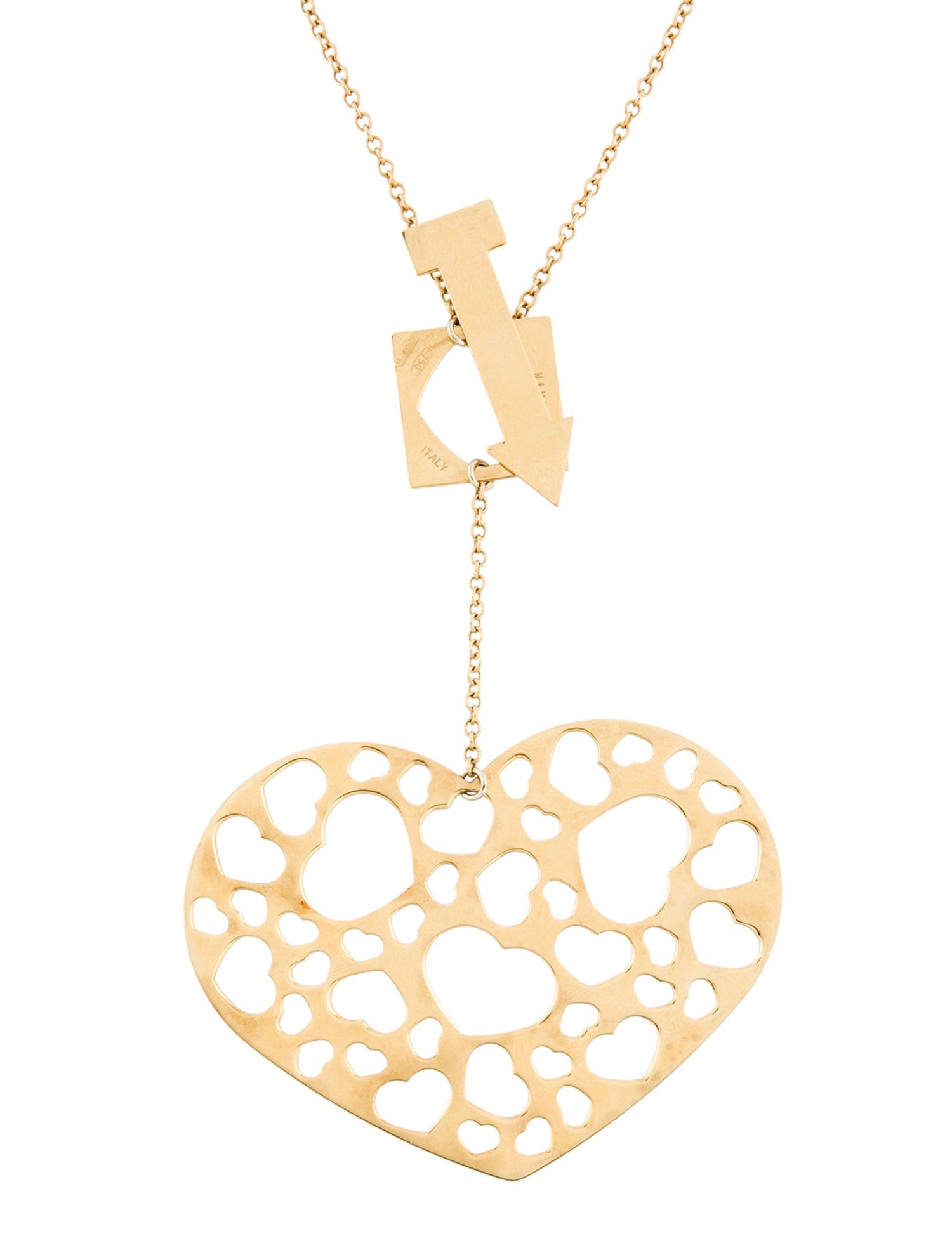 Nanis 18K Hearts Pendant Necklace