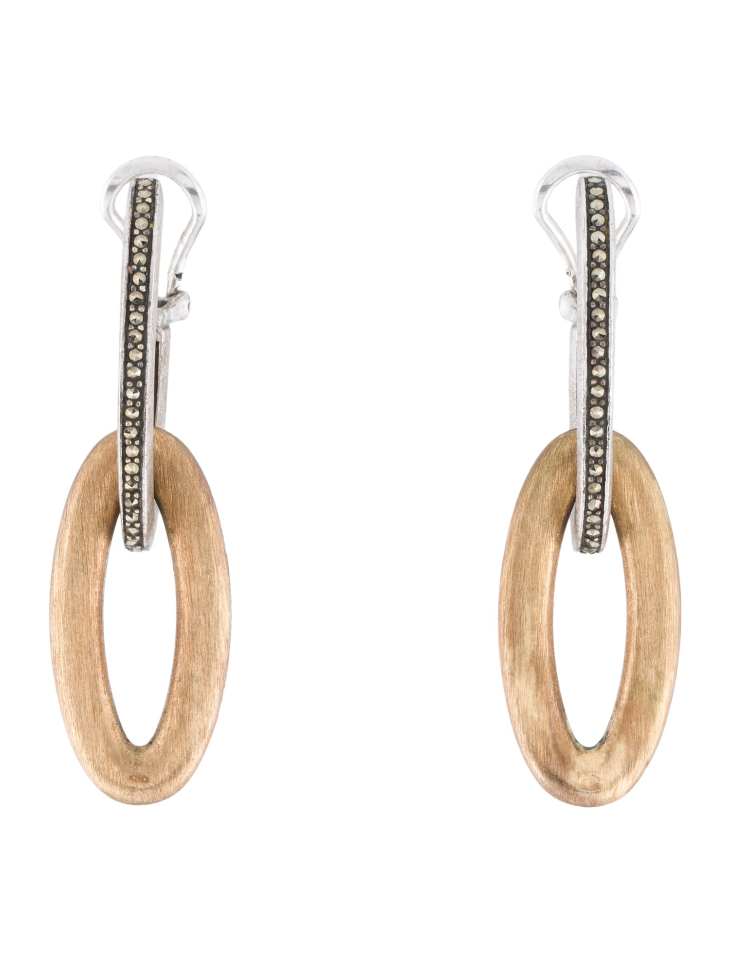 Nanis Marcasite Drop Earrings