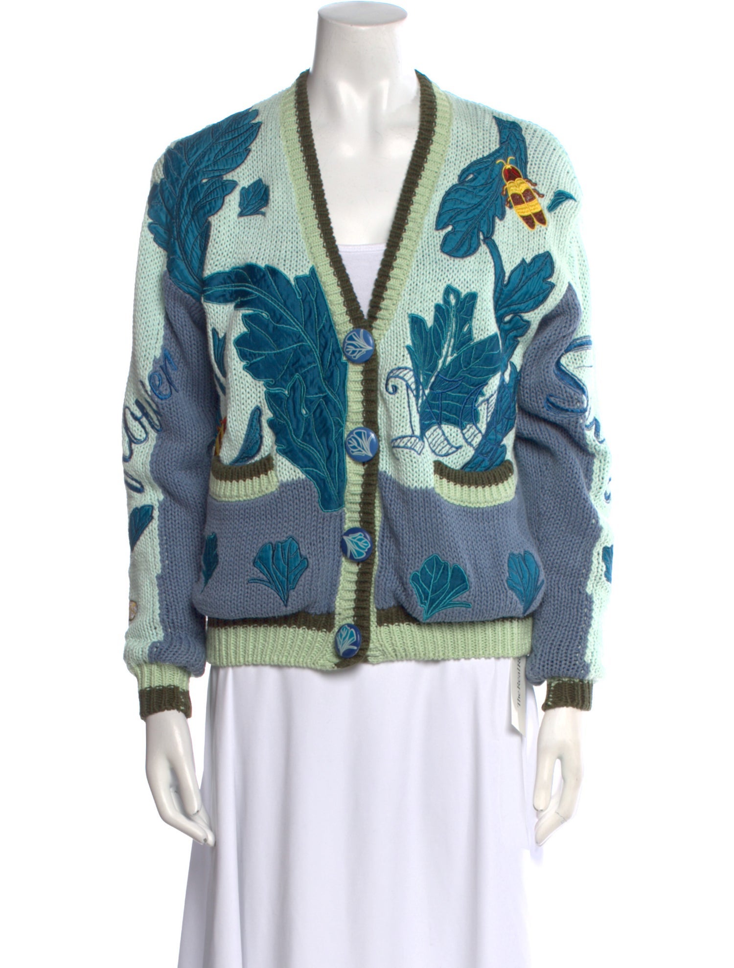 No, No, Yes! Printed V-Neck Sweater