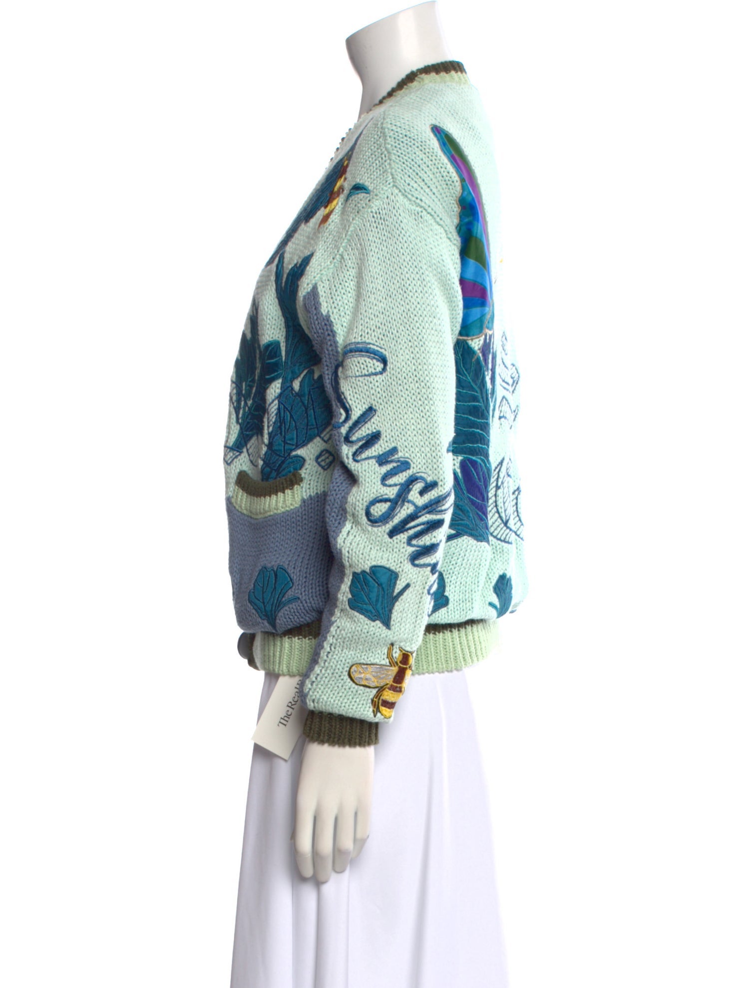 No, No, Yes! Printed V-Neck Sweater