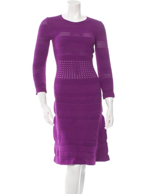 No. 21 Half-Sleeve Flared Dress Violet